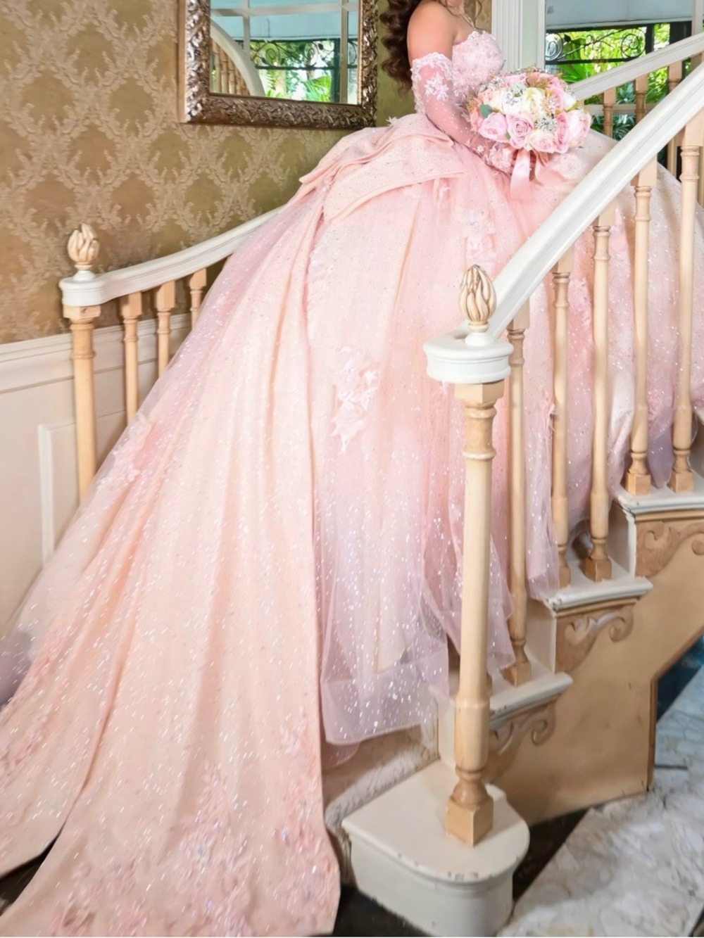 Blush Pink Quinceanera Ball Gown